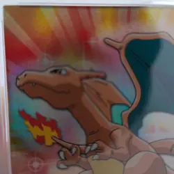 Charizard Rainbow Foil #6 1999 Topps Pokemon TV PSA 6 - Image 5