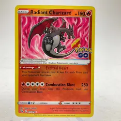Radiant Charizard 11/78 Holo Pokemon Go Pokemon TCG NM - Image 1