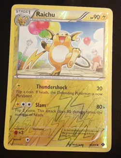 Raichu 40/99 Next Destinies Reverse Holo Pokemon TCG HP - Image 1