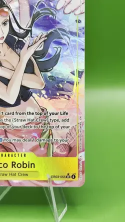 Nico Robin English EB03-055 Alt Art Extra Booster Heroines Edition Prerelease - Image 2
