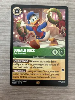 Donald Duck Fred Honeywell Legendary Winterspell Disney Lorcana Pack Fresh - Image 1