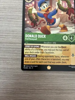Donald Duck Fred Honeywell Legendary Winterspell Disney Lorcana Pack Fresh - Image 4