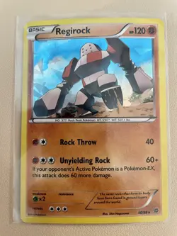 Regirock Pokemon Card XY Ancient Origins 40/98 Cracked Ice Holo 2016 NM - Image 1