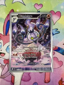 Chandelure - 103/086 Illustration Rare Black Bolt - English Pokemon Card - NM/M - Image 1