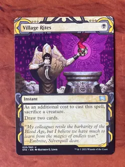 Village Rites MTG Magic the Gathering Card LP Lightly Played STA - Image 1