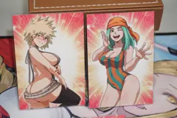 Mitsuki Bakugo Yu Takeyama Emi Fukukado My Hero Academia Texture Custom Card Set - Image 2