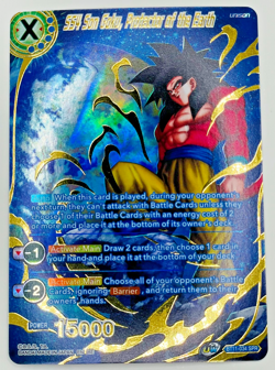 SS4 Son Goku, Protector of the Earth SPR 2nd Ed Dragon Ball Super Card Game | LP - Image 1