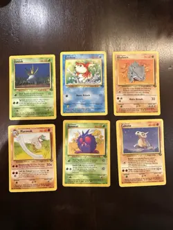 Lot Of 6 Vintage Jungle Pokemon Cards WOTC 1999 Old School Throwback - Image 1