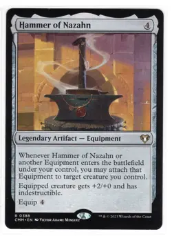 MTG Hammer of Nazahn - Commander Masters (CMM) Regular Magic Near Mint - Image 1