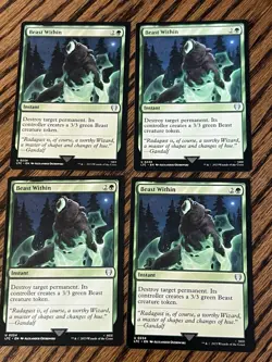 MTG - 4 x Beast Within - Playset - Lord of the Rings LOTR NM / Near mint - Magic - Image 1