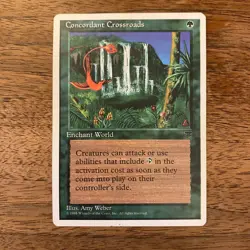 Concordant Crossroads NM+ NEVER PLAYED MTG Fourth 4th Ed. Magic FAST SHIPPING - Image 1