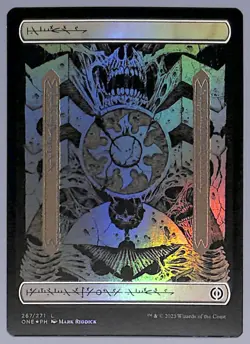 Plains - Full Art - Foil - 267 - Phyrexia: All Will Be One (ONE) MTG - Image 1