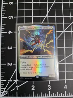 Spider-Woman, Stunning Savior 0152 SPM Foil MTG Spider-Man NM/M - Image 1