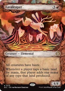 Lavaleaper (FOIL) x1 - MTG Lorwyn Eclipsed ECL #318 - Image 1