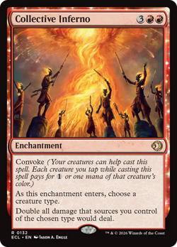 Collective Inferno (FOIL) x1 - MTG Lorwyn Eclipsed ECL #132 - Image 1