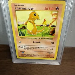 Pokemon Charmander 46/102 Shadowless Base Set 1999 Card PSA 10 Gem Mint - Image 3