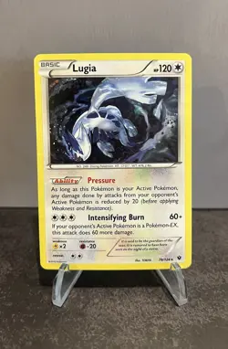 Lugia 78/124 Fates Cracked Ice Holo Fates Collide 2016 Pokemon TCG NM - Image 1