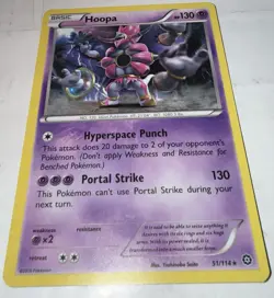 POKEMON TCG - Hoopa - 51/114 - Steam Siege - Cracked Ice Holo - NM - Image 1