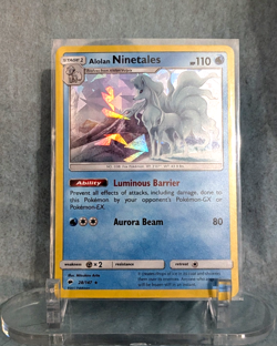 Alolan Ninetales #28/147 *CRACKED ICE HOLO* (Deck Exclusive) Pokemon NM *2017* - Image 1