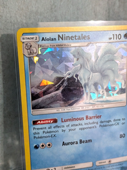 Alolan Ninetales #28/147 *CRACKED ICE HOLO* (Deck Exclusive) Pokemon NM *2017* - Image 3