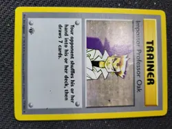 1999 Pokemon Base 1st Edition #73 Impostor Professor Oak Thick Stamp Pokemon - Image 3