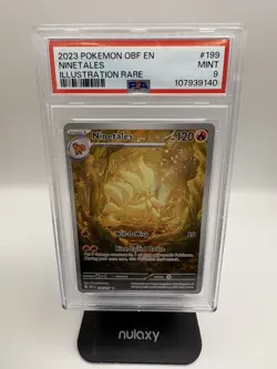 Ninetales 199/197 Pokemon Obsidian Flames OBF EN Illustration Rare PSA 9 - Image 2