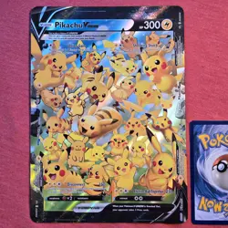 Pokemon Celebrations: Pikachu V Union SWSH139 140 141 142 Jumbo Promo - NM - Image 1