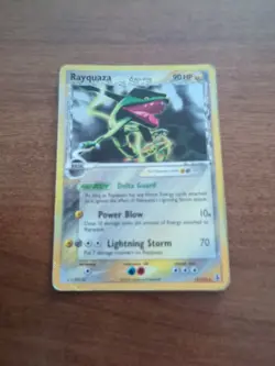 Pokemon TCG Rayquaza Delta Species 13/113 Holo Rare - Heavily Played - Image 1