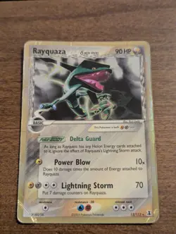 Pokemon TCG Rayquaza Delta Species 13/113 Holo Rare - Heavily Played - Image 2