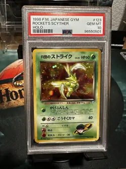 PSA 10 GEM MINT - Rockets Scyther Holo - 1998 Pokemon Japanese #123 ✨💫 - Image 1