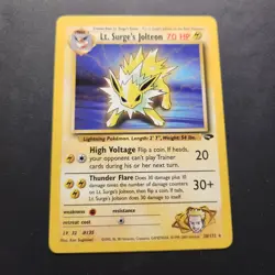 2000 Lt. Surge’s Jolteon 28/132 - Gym Challenge Non-Holo Rare - Pokemon TCG - NM - Image 1
