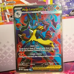 Pokemon TCG Mega Lucario EX 160/132 Full Art Mega Evolutions Near Mint NM - Image 1