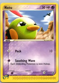 Pokemon TCG Natu 69/100 Sandstorm NM - Image 1