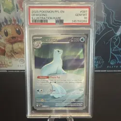2025 POKEMON PFL EN-PHANTASMAL FLAMES ILLUSTRATION RARE #097 DEWGONG PSA 10 - Image 1