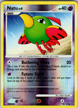 1x Natu - 96/132 - Common - Reverse Holo MP Pokemon Diamond & Pearl - Image 1