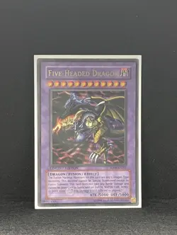 Konami Yu-Gi-Oh! Five-Headed Dragon SD09-ENSS1 Dinosaur's Rage Ultra Rare Fusion - Image 1