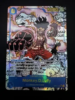 Monkey.D.Luffy (Manga) OP11-118 English A Fist of Divine Speed - One Piece - NM - Image 2