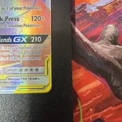 Pokemon Eevee & Snorlax GX Team Up TCG Secret Rare Card 191/181 CleanWith Crease - Image 5