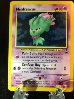 Misdreavus *Black Star Promo Card* Pokemon TCG Card WotC Lightly Played - Image 1