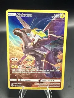Pokemon Zekrom TG05/TG30 Brilliant Stars Full Art Trainer Gallery NM Card C - Image 1