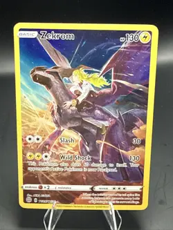 Pokemon Zekrom TG05/TG30 Brilliant Stars Full Art Trainer Gallery NM Card C - Image 2