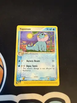 Pokemon Vaporeon TCG Card 25/100 EX Sandstorm E Series Vintage Non-Holo - Image 1