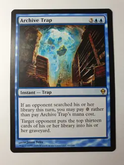 MTG - Archive Trap - Zendikar #041 - EXC Rare - Image 1