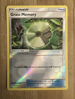 Grass Memory - 143/181 - Uncommon - Reverse Holo NM, English Pokemon Sun & Moon - Image 1