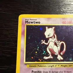 Mewtu Mewtwo Holo 10/102, 1st Edition Base Set, 1999 WOTC Pokemon, - Image 3