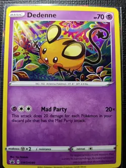 Pokemon TCG - Dedenne SWSH080 Black Star Promo - NM - Image 1