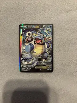Pokemon TCG Blastoise EX XY122 Black Star Promo Full Art XY Holo Rare 2016 - Image 1