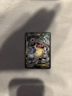 Pokemon TCG Blastoise EX XY122 Black Star Promo Full Art XY Holo Rare 2016 - Image 2
