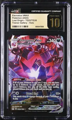 2022 Pokemon Lost Origin Trainer Gallery Eternatus Vmax #TG22 CGC PRISTINE 10 - Image 1