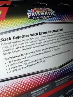 Pokemon Prismatic Evolutions Tech Sticker Collection Lot - Image 4